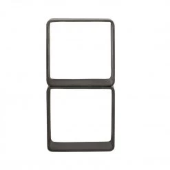 VIG Modrest Pickens - Modern Dark Grey Concrete Cube Shelf Outdoor