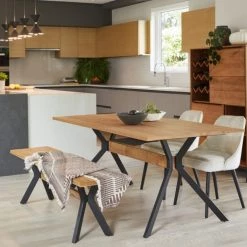 VIG Modrest Nevada - Modern Drift Oak Dining Table