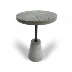 VIG Modrest Dakan - Modern Grey Concrete End Table Living Room