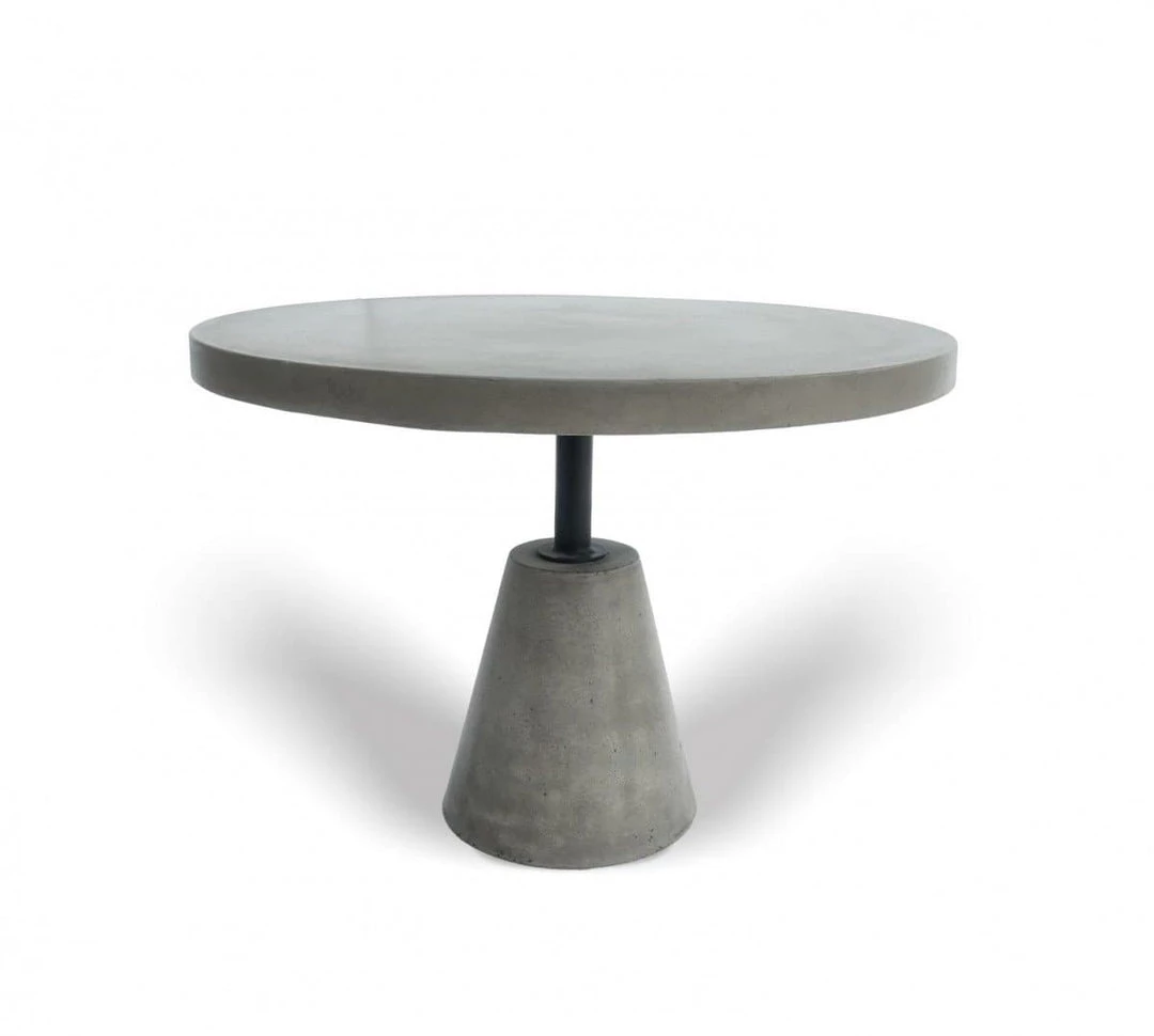 VIG Modrest Lenado - Modern Grey Concrete End Table Living Room