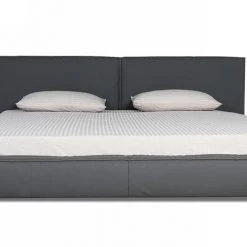 VIG Modrest Haven - King Modern Grey Full Leather Bed