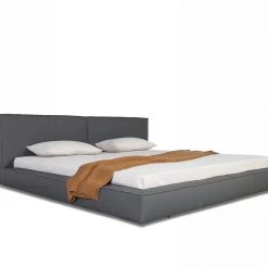 VIG Modrest Haven - King Modern Grey Full Leather Bed