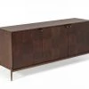 VIG Modrest Shane - Modern Acacia & Brass Buffet