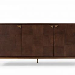 VIG Modrest Shane - Modern Acacia & Brass Buffet