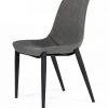 VIG Modrest Frasier - Modern Grey Eco-Leather Dining Chair (Set Of 2 )