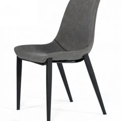 VIG Modrest Frasier - Modern Grey Eco-Leather Dining Chair (Set Of 2 )