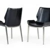 VIG Modrest Tina - Modern Black Eco-Leather Dining Chair (Set Of 2)