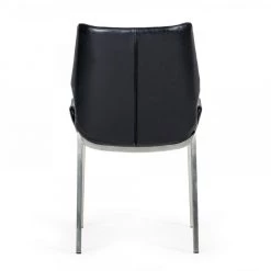 VIG Modrest Tina - Modern Black Eco-Leather Dining Chair (Set Of 2)