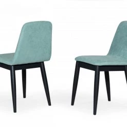 VIG Dining Room Modrest Lomeli - Modern Blue Dining Chair (Set Of 2)