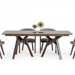 VIG Dining Room Modrest Grover - Modern Dark Wenge Dining Table