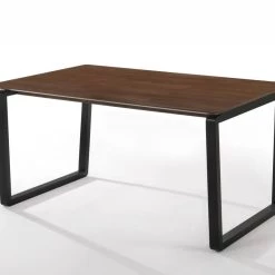 VIG Dining Room Modrest Escot - Modern Walnut & Black Dining Table