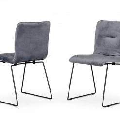 VIG Dining Room Modrest Yannis - Modern Fabric Dining Chair (Set Of 2)