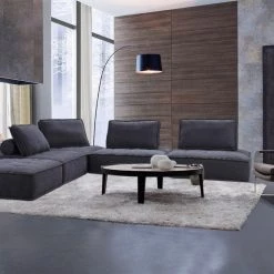 VIG Living Room Divani Casa Nolden - Modern Fabric Modular Sectional Sofa