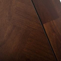 VIG Modrest Nathan - Modern Acacia & Brass Dining Table Dining Room