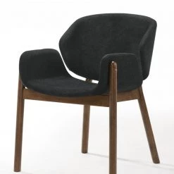 VIG Modrest Jozy - Modern Grey & Walnut Dining Chair (Set Of 2) Dining Room