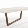 VIG Nova Domus Jozy - Modern Marble & Walnut Dining Table Dining Room