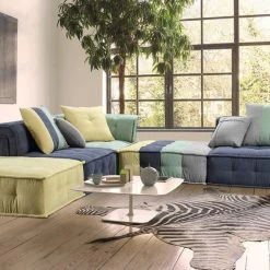 VIG Divani Casa Dubai Modular Fabric Sectional Sofa