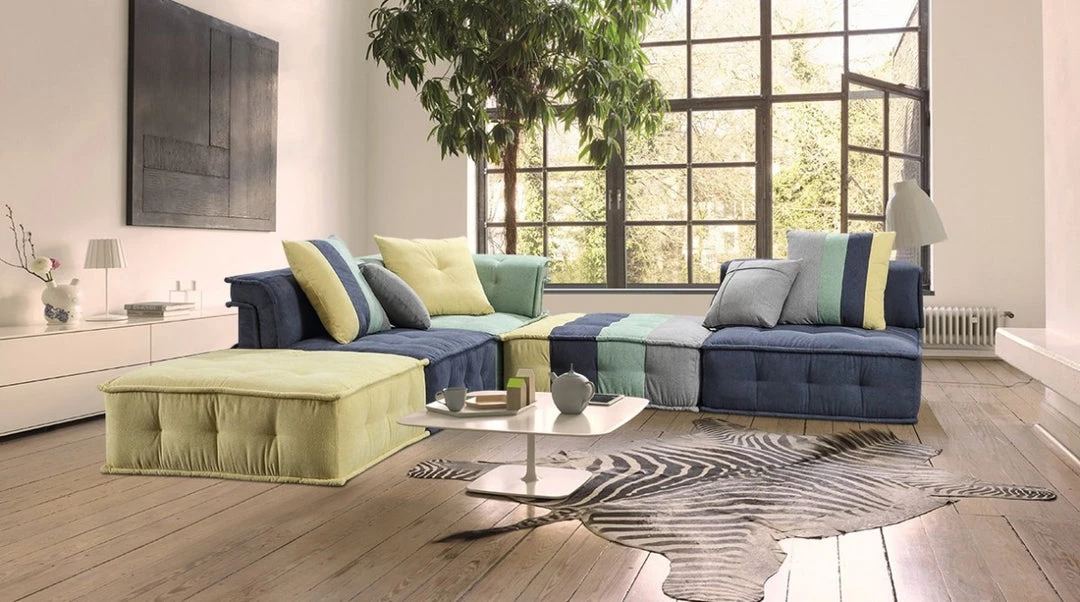 VIG Divani Casa Dubai Modular Fabric Sectional Sofa