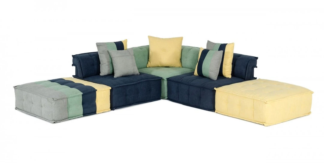 VIG Divani Casa Dubai Modular Fabric Sectional Sofa