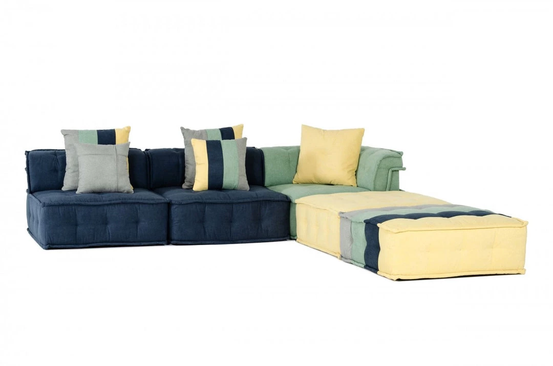 VIG Divani Casa Dubai Modular Fabric Sectional Sofa