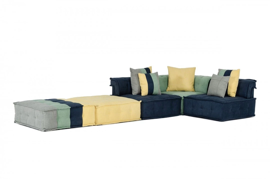 VIG Divani Casa Dubai Modular Fabric Sectional Sofa
