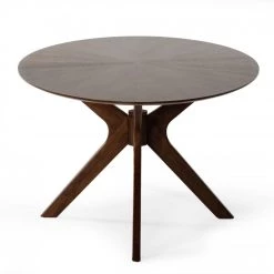 VIG Modrest Prospect - Modern Oval Walnut Dining Table