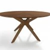 VIG Modrest Prospect - Modern Round Walnut Dining Table