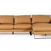 VIG Accenti Italia Shine - Italian Modern Cognac Right Facing Sectional Sofa