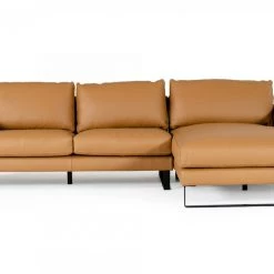 VIG Accenti Italia Shine - Italian Modern Cognac Right Facing Sectional Sofa