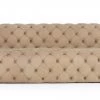 VIG Living Room Coronelli Collezioni Ellington - Italian Beige Nubuck Leather 4-Seater Sofa