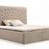 VIG Modrest Moontide - Eastern King Glam Beige Velvet And Brushed Brass Bed