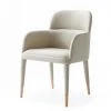 VIG Modrest Cortina - Modern Beige Eco-Leather Dining Arm Chair