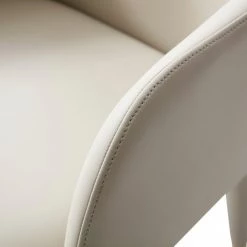 VIG Modrest Cortina - Modern Beige Eco-Leather Dining Arm Chair