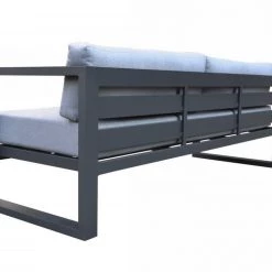 VIG Renava Weber - Modern Outdoor Grey & Black Sofa Set