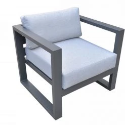 VIG Renava Weber - Modern Outdoor Grey & Black Sofa Set