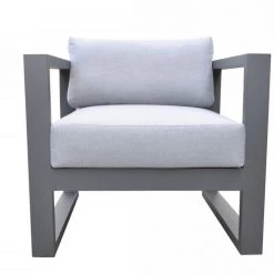 VIG Renava Weber - Modern Outdoor Grey & Black Sofa Set