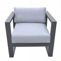 VIG Renava Weber - Modern Outdoor Grey & Black Sofa Set