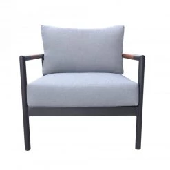 VIG Renava Kiowa - Modern Outdoor Grey & Black Sofa Set