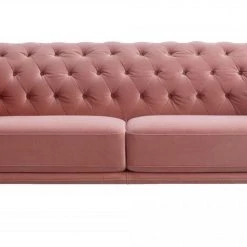 VIG Living Room Divani Casa Aiken - Modern Salmon Velvet Sofa