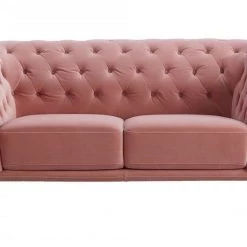 VIG Divani Casa Aiken - Modern Salmon Velvet Loveseat