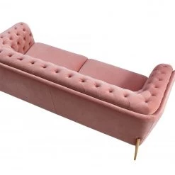 VIG Divani Casa Aiken - Modern Salmon Velvet Loveseat