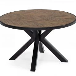 VIG Dining Room Modrest Pasada - Industrial Brown Acacia Dining Table