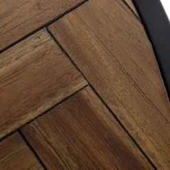 VIG Dining Room Modrest Pasada - Industrial Brown Acacia Dining Table