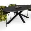 VIG Modrest Raygor - Black Acacia Oval Dining Table