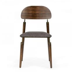 VIG Modrest Sebring - Mid-Century Modern Acacia Dining Chair (Set Of 2) Dining Room