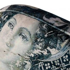 VIG Modrest Farnon - Modern Patterned Velvet And Gold Dining Chair