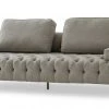 VIG Divani Casa Ladera - Glam Grey And Gold Fabric Sofa