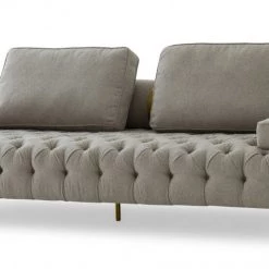 VIG Divani Casa Ladera - Glam Grey And Gold Fabric Sofa