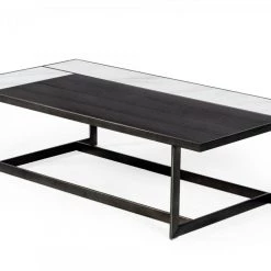 VIG Modrest Fargo - Modern Ceramic & Grey Walnut Coffee Table By Hollywood Glam Living Room