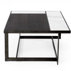 VIG Modrest Fargo - Modern Ceramic & Grey Walnut Coffee Table By Hollywood Glam Living Room